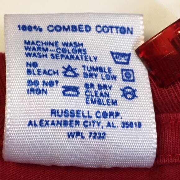 Men's 2X Vintage 1990 red UNLV Runnin' Rebels basketball short sleeve tee shirt - Picture 5 of 10